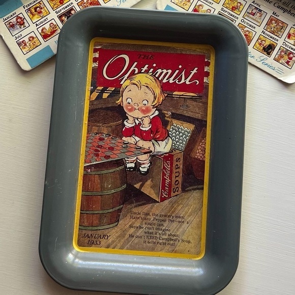 CAMPBELL'S Kids Vintage 3D Magnets November & December 1996 NIP + Tin Tray - Picture 4 of 7